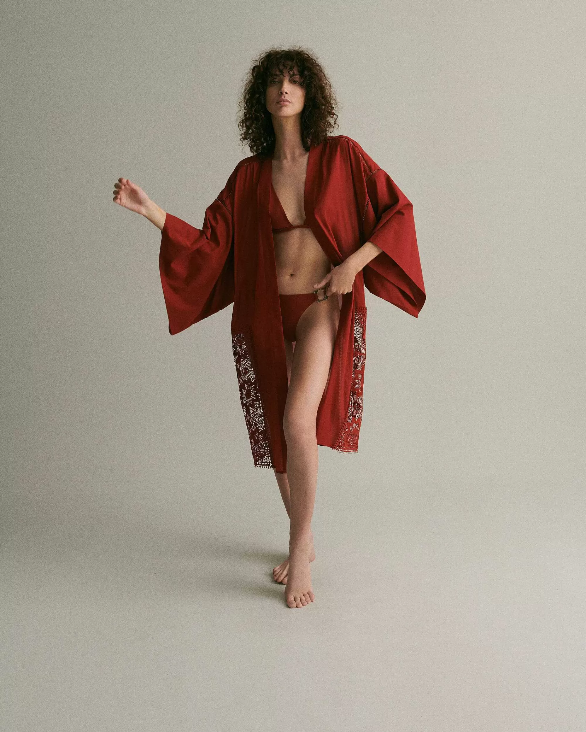 LIVY Kimono Denver Rood Online