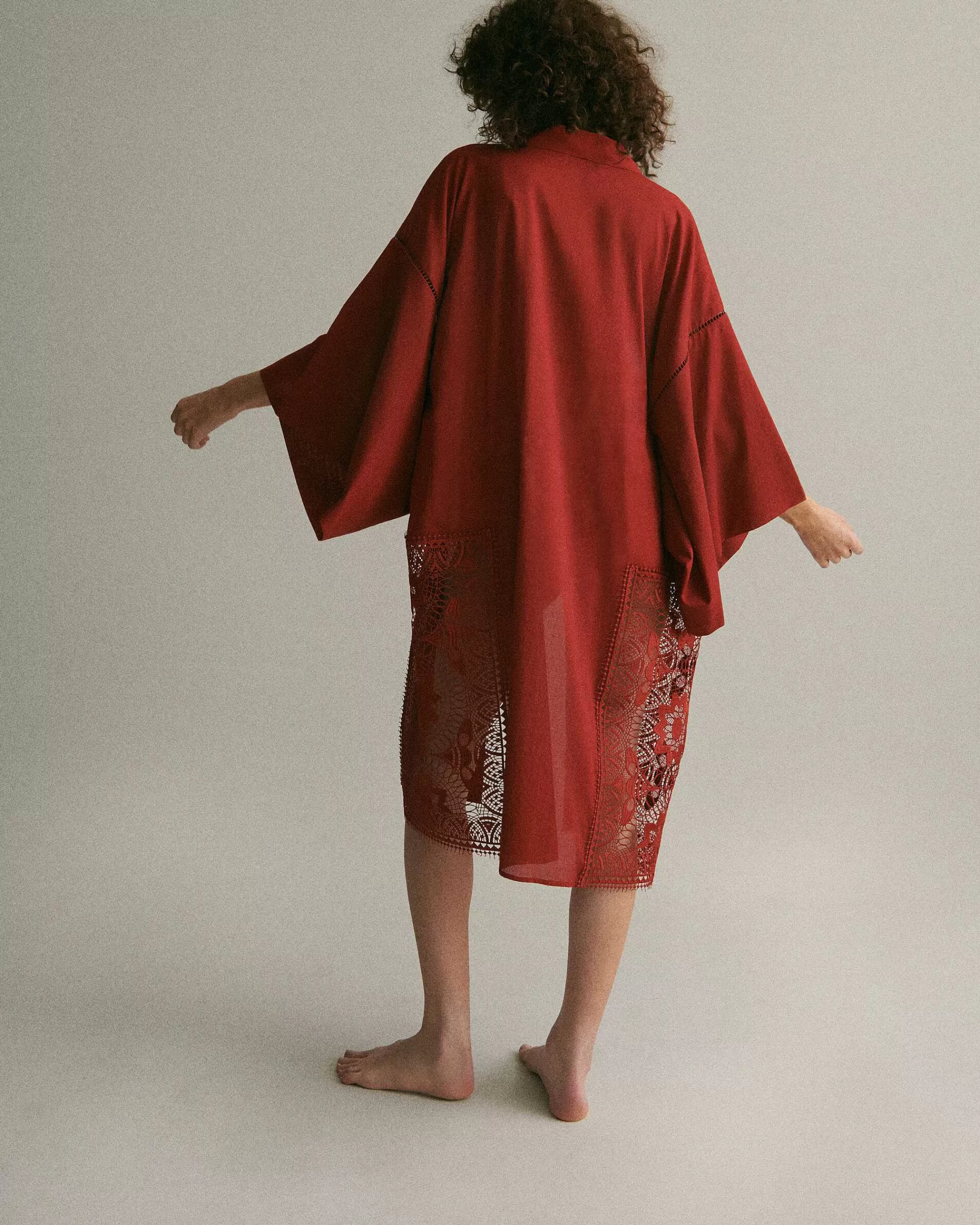 LIVY Kimono Denver Rood Online